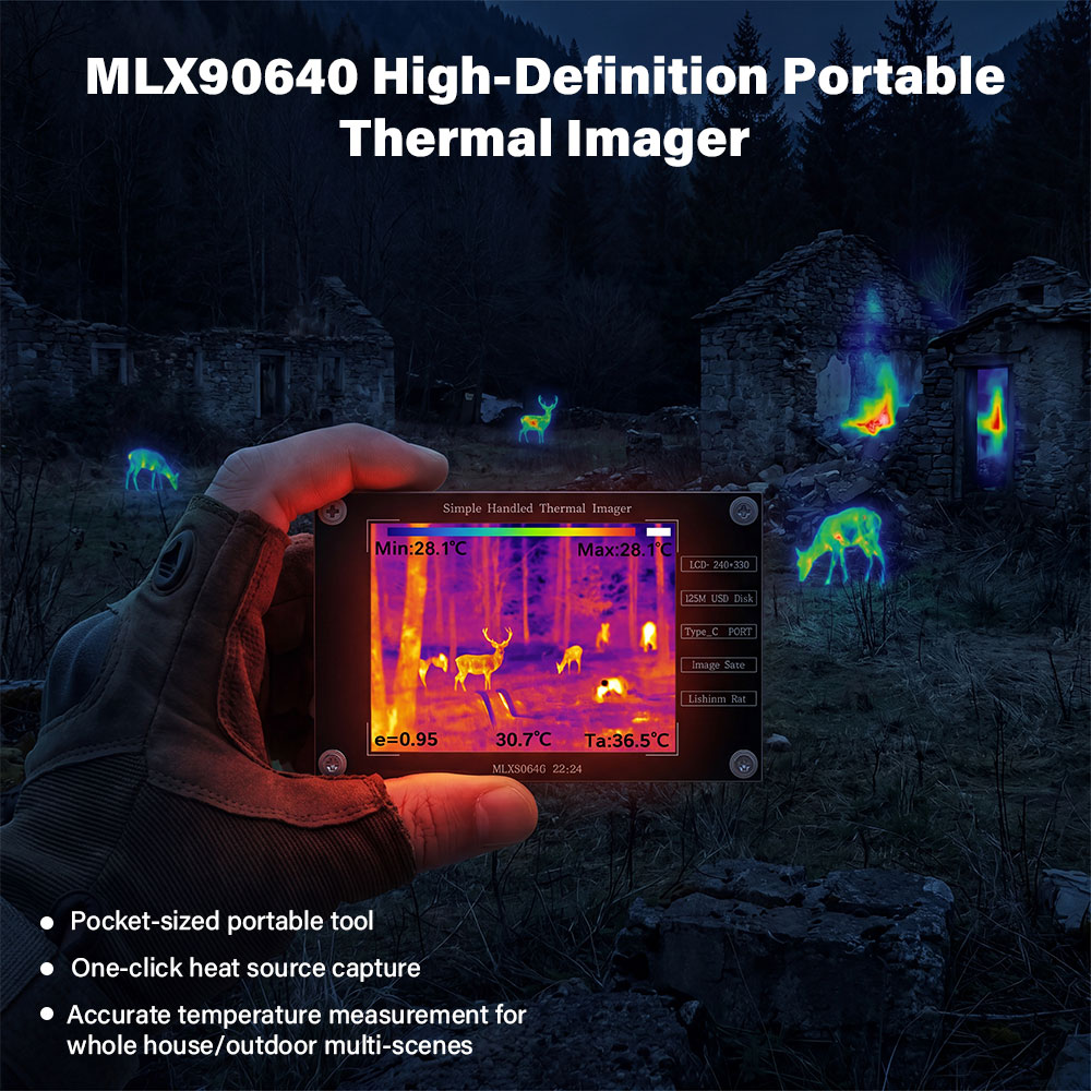 Nf 521 Thermal Imaging Camera - Portable Infrared Imager -40℃~300℃ 3.2 Inch