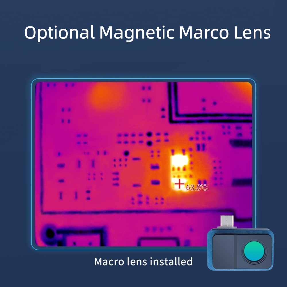 TOOLTOP T7 256*192 Android Typ - огляд і ціна Infiray P2 Pro Macro Lens
