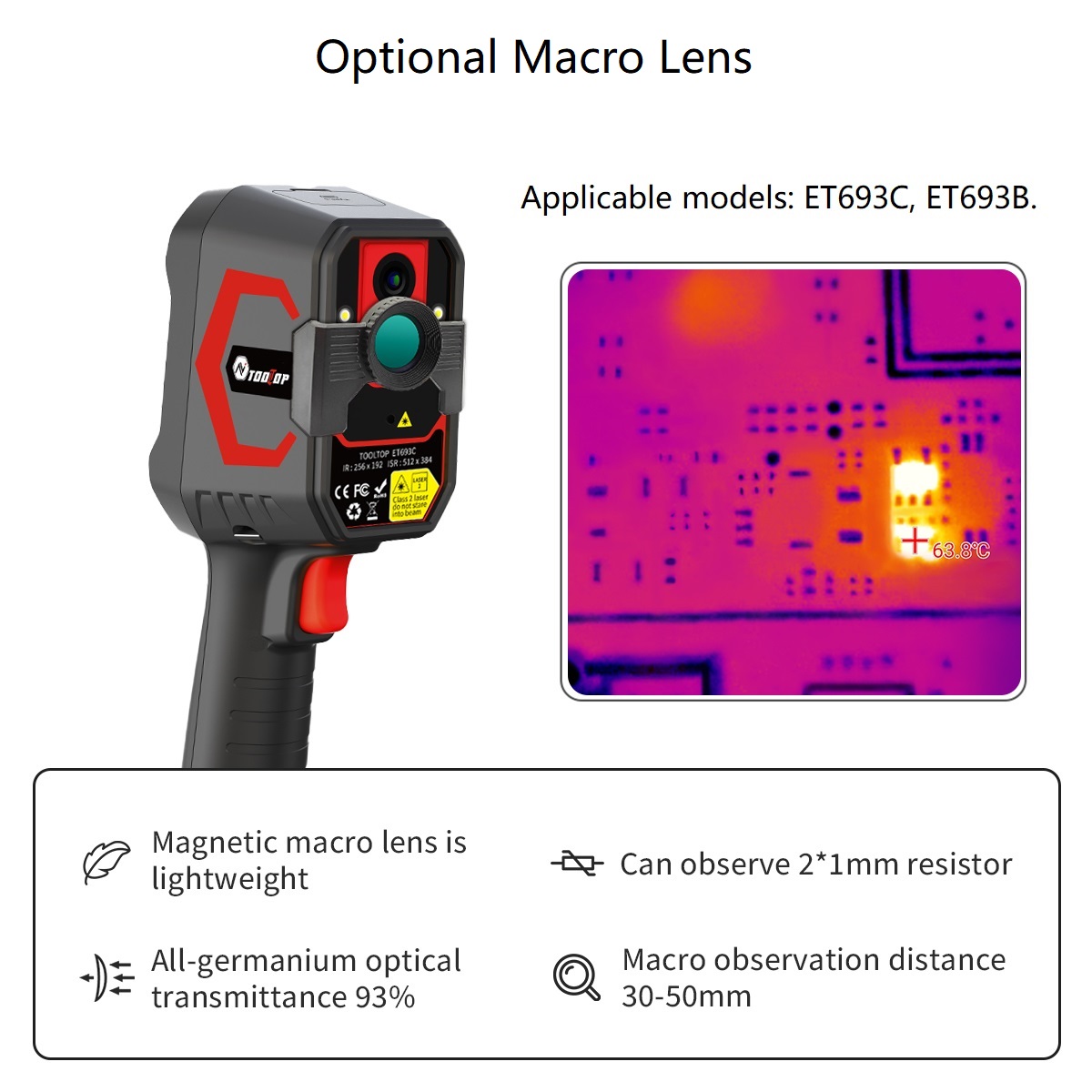 TOOLTOP ET693C 256*192 Thermal - огляд і ціна Nf 521 Thermal Imaging Camera