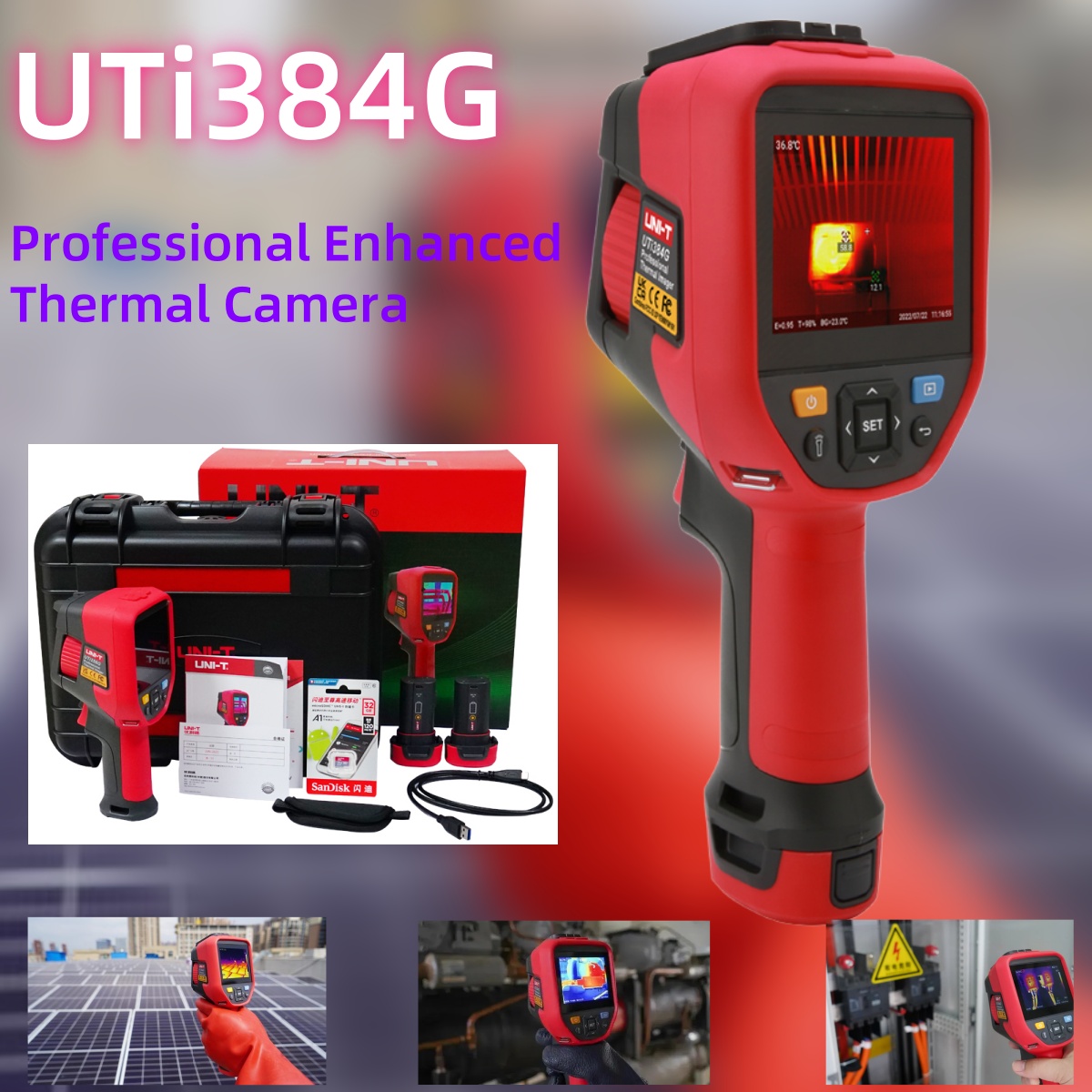 UNI-T UTi384G Professional The - огляд і ціна Thermal Camera Type C 384X288