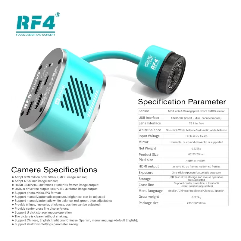 RF4 HD 4K Dual-Spectral Therma - огляд і ціна Pcb Short Circuit Thermal Diagnostics