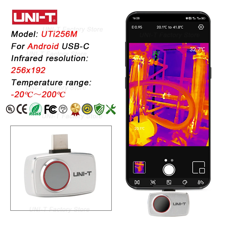 UNI-T Infrared Thermal Imaging - огляд і ціна Thermal Imaging Camera 256X192