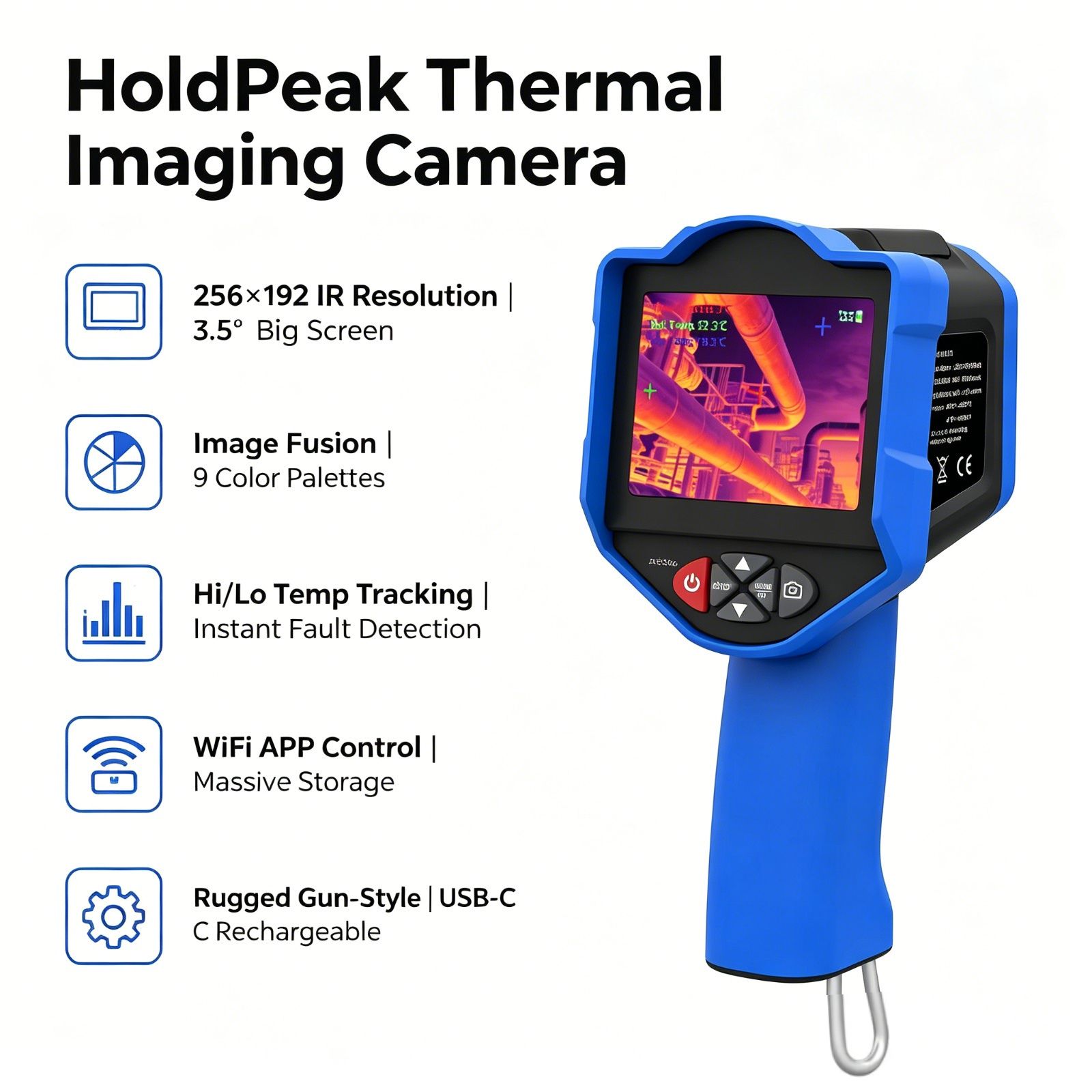 HoldPeak Thermal Imaging Camer - огляд і ціна Thermal Imaging Camera 256X192