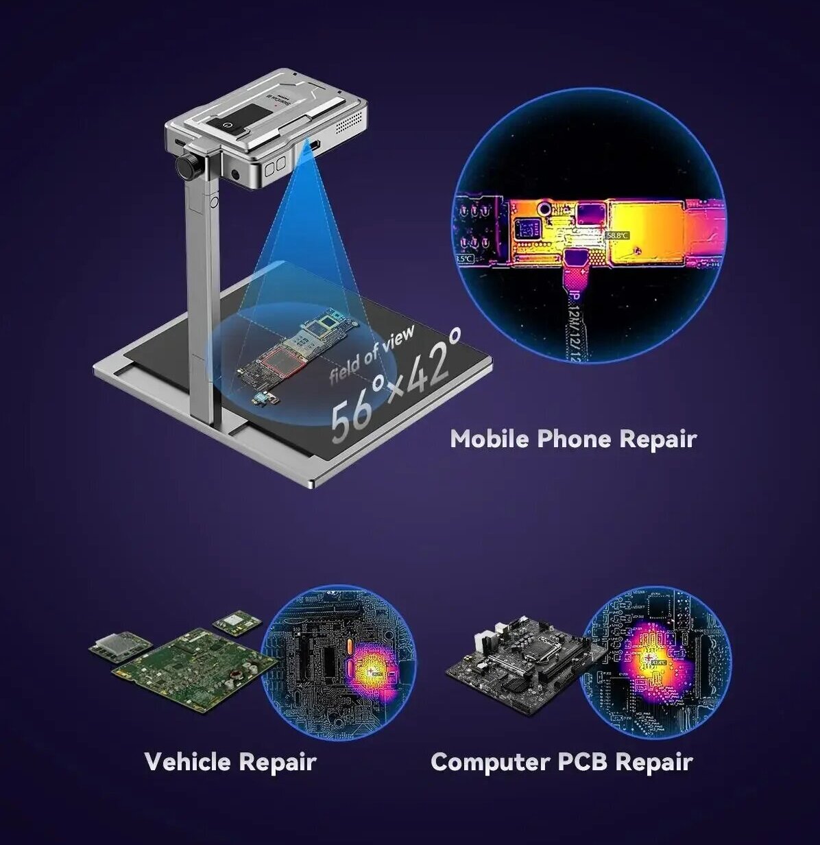 LANGCHI SHIRYCAN III 4K Infrar - огляд і ціна Pcb Short Circuit Thermal Diagnostics